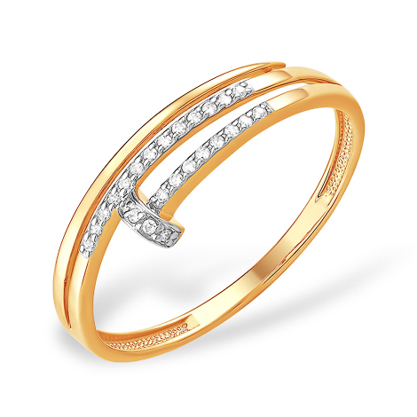 Золотое кольцо в виде гвоздя в стиле Cartier 
