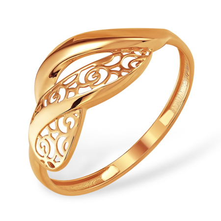 Золотое кольцо  с узорами