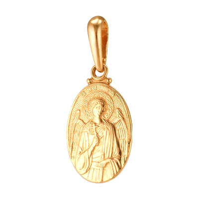 Золотая иконка "Ангел Хранитель"