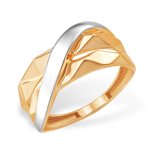 Объёмное кольцо из золота