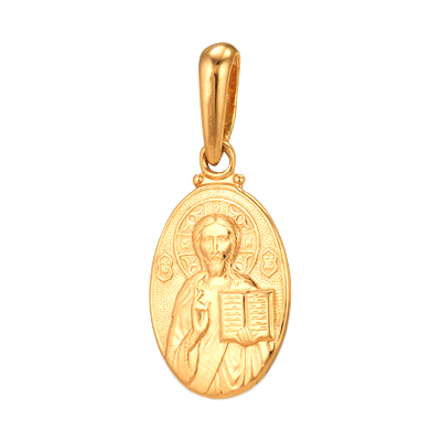 Иконка из золота Иисус Христос "Спаситель"