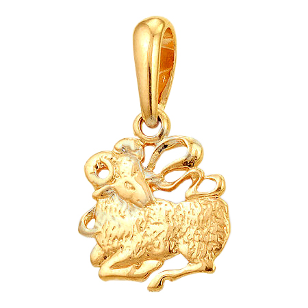 Подвеска знак зодиака "овен" из золота