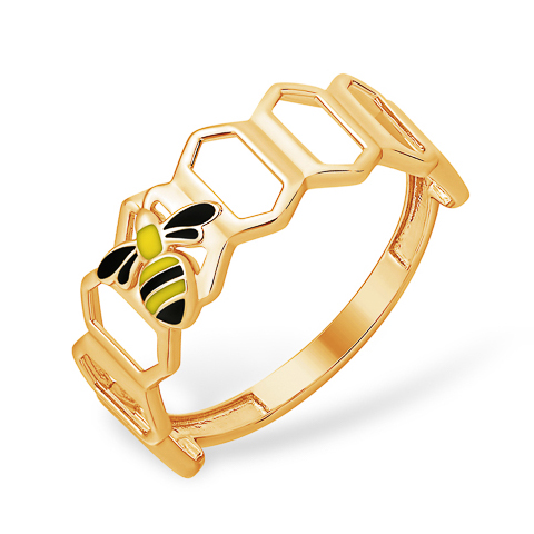 Кольцо "пчёлка" из золота 