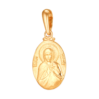 Золотая иконка Святая Мученица Юлия "Иулия"