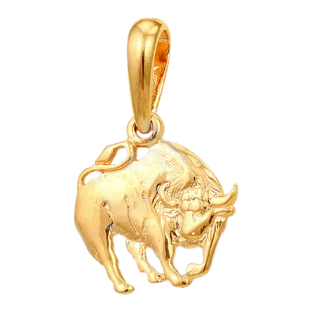 Подвеска знак зодиака "телец" из золота