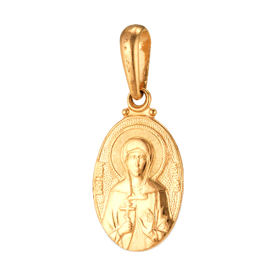 Иконка из золота "Святая Мученица Марина"