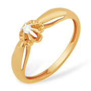 Кольцо из золота на помолвку с бриллиантом