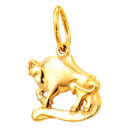Подвеска знак зодиака "телец" из золота