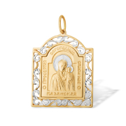 Иконка с алмазной гранью Казанской Божьей Матери